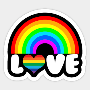 Pride Love And Rights Sticker